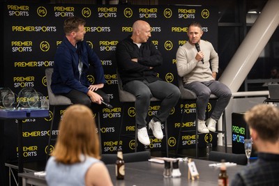 180925 - Welsh Rugby Writers Awards - Ross Harries, Tom Shanklin and Shane Williams
