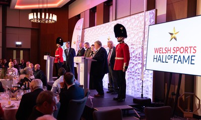 231025 - Welsh Sports Hall of Fame Awards Dinner, Parkgate Hotel, Cardiff -