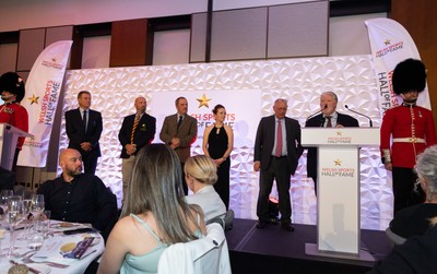 231025 - Welsh Sports Hall of Fame Awards Dinner, Parkgate Hotel, Cardiff -