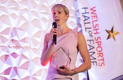 231025 - Welsh Sports Hall of Fame Awards Dinner, Parkgate Hotel, Cardiff - Victoria Thornley