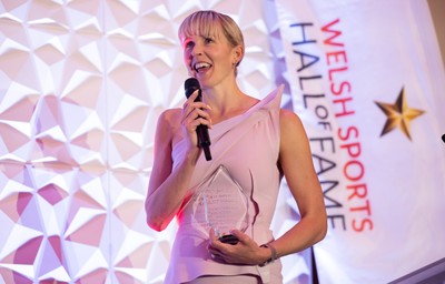 231025 - Welsh Sports Hall of Fame Awards Dinner, Parkgate Hotel, Cardiff - Victoria Thornley