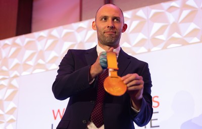 231025 - Welsh Sports Hall of Fame Awards Dinner, Parkgate Hotel, Cardiff - Dai Greene