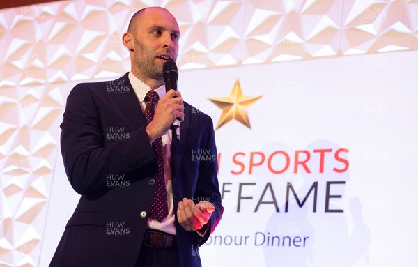 231025 - Welsh Sports Hall of Fame Awards Dinner, Parkgate Hotel, Cardiff - Dai Greene