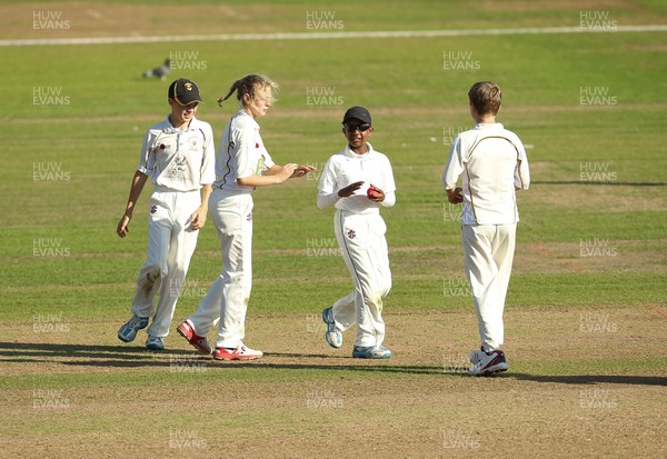 100817 - Newport Cricket Club U13 v Carmarthen Wanderers U13, Welsh Cup Final -  Action from the Welsh Cup U13 Final between Newport and Carmarthen Wanderers