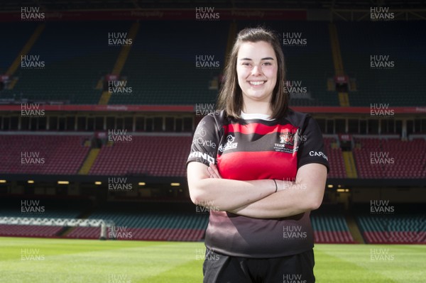 280319 - WRU - Molly Danks of Cardiff University during a Welsh Varsity photocall