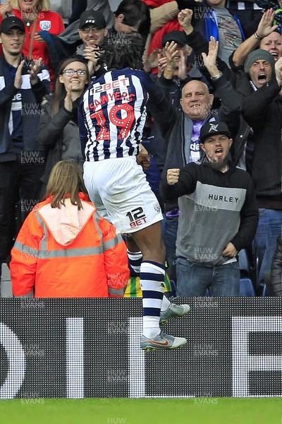 051019 - West Bromwich Albion v Cardiff City, Sky Bet Championship - Romaine Sawyers of West Bromwich Albion celebrates scoring his side's fourth goal