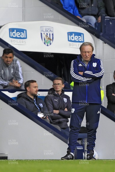 051019 - West Bromwich Albion v Cardiff City, Sky Bet Championship - Cardiff City Manager Neil Warnock (right) during the match