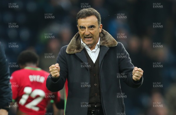 070418 - West Bromwich Albion v Swansea City, Premier League - Swansea City manager Carlos Carvalhal at the end of the match