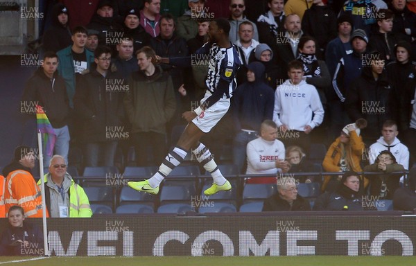 081219 - West Bromwich Albion v Swansea City - SkyBet Championship - Semi Ajayi of West Bromwich Albion celebrates scoring a goal