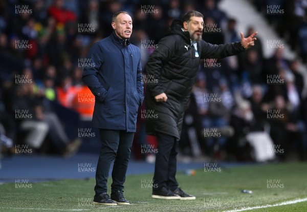 081219 - West Bromwich Albion v Swansea City - SkyBet Championship - West Brom Head Coach Slaven Bilic and Swansea City Manager Steve Cooper