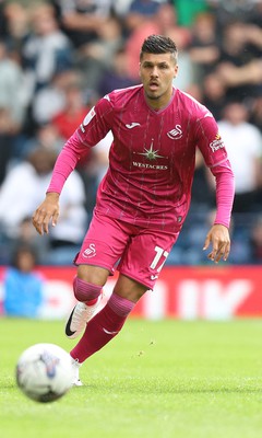 120823 - West Bromwich Albion v Swansea City - Sky Bet Championship - Joel Piroe of Swansea