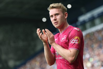 120823 - West Bromwich Albion v Swansea City - Sky Bet Championship - Oli Cooper of Swansea