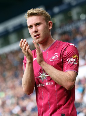 120823 - West Bromwich Albion v Swansea City - Sky Bet Championship - Oli Cooper of Swansea