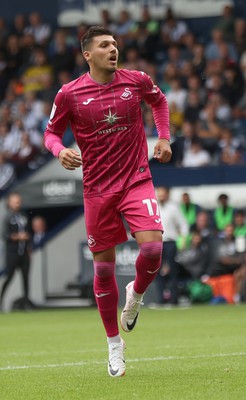 120823 - West Bromwich Albion v Swansea City - Sky Bet Championship - Joel Piroe of Swansea