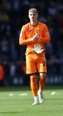 120823 - West Bromwich Albion v Swansea City - Sky Bet Championship - Goalkeeper Carl Rushworth of Swansea