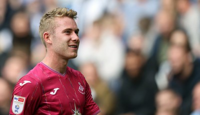 120823 - West Bromwich Albion v Swansea City - Sky Bet Championship - Oli Cooper of Swansea