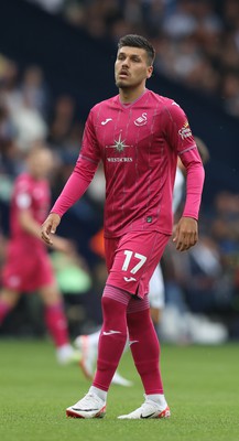 120823 - West Bromwich Albion v Swansea City - Sky Bet Championship - Joel Piroe of Swansea