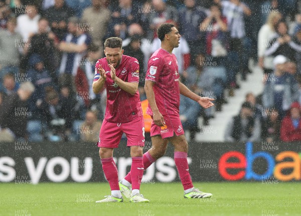 120823 - West Bromwich Albion v Swansea City - Sky Bet Championship - Matt Grimes of Swansea reaction to WBA goal in 2nd half