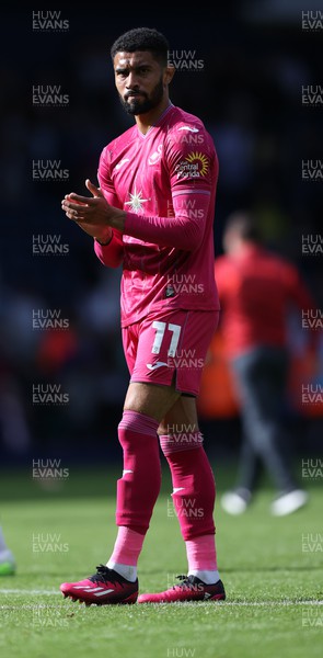 120823 - West Bromwich Albion v Swansea City - Sky Bet Championship - Josh Ginnelly of Swansea applauds the fans at the end of the match