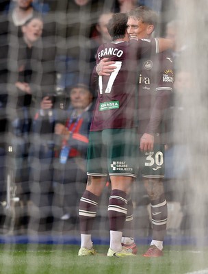 291125 - West Bromwich Albion v Swansea City - Sky Bet Championship - Ethan Galbraith of Swansea celebrates 2nd team goal with Goncalo Franco of Swansea