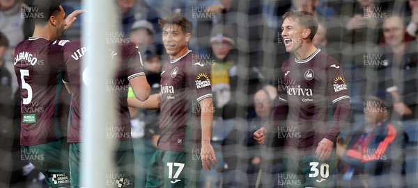 291125 - West Bromwich Albion v Swansea City - Sky Bet Championship - Ethan Galbraith [rt] of Swansea celebrates 2nd team goal with team