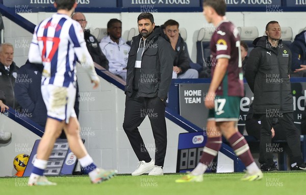 291125 - West Bromwich Albion v Swansea City - Sky Bet Championship - Swansea manager Vitor Matos looks on from the technical area