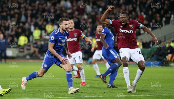 041218 - West Ham United v Cardiff City - Premier League - Dejected Joe Ralls of Cardiff City as his penalty is saved by Lukasz Fabianski of West Ham