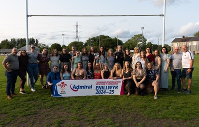 070625 - West Swansea Hawks - Sue Jones captain of West Swansea Hawks with the League Trophy as the team celebrate winning the Admiral Women’s West League Title