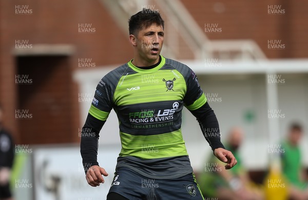 210321 West Wales Raiders v Widnes Vikings, Challenge Cup - Gavin Henson of West Wales Raiders during his rugby league debut against Widnes Vikings