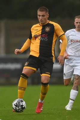 150725 - Weston-Super-Mare v Newport County - Preseason Friendly - Corey Evans of Newport County