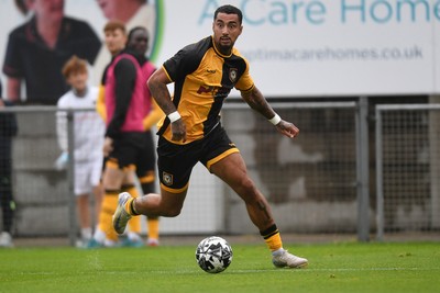 150725 - Weston-Super-Mare v Newport County - Preseason Friendly - Courtney Baker-Richardson of Newport County