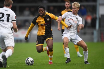 150725 - Weston-Super-Mare v Newport County - Preseason Friendly - Bobby Kamwa of Newport County