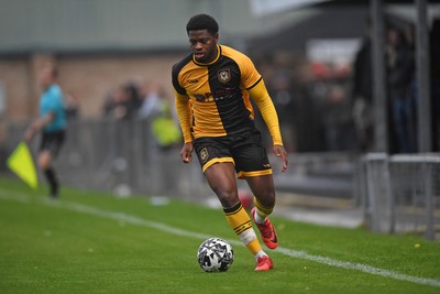 150725 - Weston-Super-Mare v Newport County - Preseason Friendly - Bobby Kamwa of Newport County