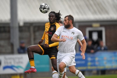 150725 - Weston-Super-Mare v Newport County - Preseason Friendly - Michael Reindorf of Newport County
