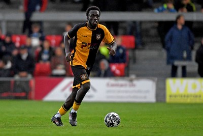 150725 - Weston-Super-Mare v Newport County - Preseason Friendly - Nelson Sanca of Newport County