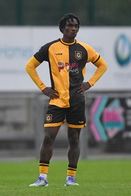 150725 - Weston-Super-Mare v Newport County - Preseason Friendly - Habeeb Ogunneye of Newport County
