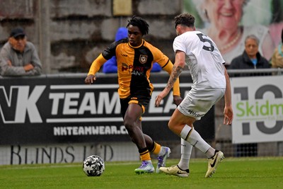 150725 - Weston-Super-Mare v Newport County - Preseason Friendly - Habeeb Ogunneye of Newport County