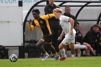 150725 - Weston-Super-Mare v Newport County - Preseason Friendly - Habeeb Ogunneye of Newport County