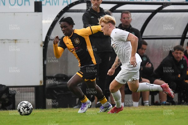 150725 - Weston-Super-Mare v Newport County - Preseason Friendly - Habeeb Ogunneye of Newport County