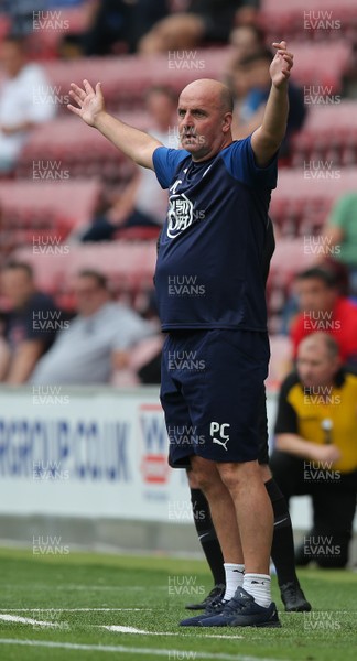 030819 - Wigan Athletic v Cardiff City - Sky Bet Championship - Manager Paul Cook of Wigan Athletic celebrates at end of the match 