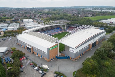 270925 - Wigan Athletic v Cardiff City - Sky Bet League 1 -  A general aerial view of The Brick Community Stadium, Home of Wigan Athletic