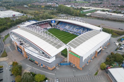 270925 - Wigan Athletic v Cardiff City - Sky Bet League 1 -  A general aerial view of The Brick Community Stadium, Home of Wigan Athletic