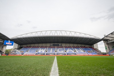 270925 - Wigan Athletic v Cardiff City - Sky Bet League 1 - A general view of The Brick Community Stadium, Home of Wigan Athletic