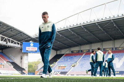 270925 - Wigan Athletic v Cardiff City - Sky Bet League 1 -  David Turnbull of Cardiff City arrives ahead of the game