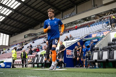 270925 - Wigan Athletic v Cardiff City - Sky Bet League 1 -  Calum Chambers of Cardiff City comes out for the pre match warm ups