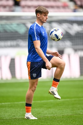 270925 - Wigan Athletic v Cardiff City - Sky Bet League 1 -  Dylan Lawlor of Cardiff City during the pre-game warmup
