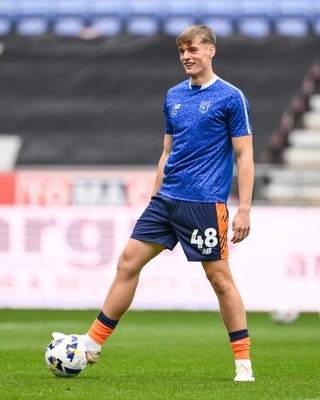 270925 - Wigan Athletic v Cardiff City - Sky Bet League 1 -  Dylan Lawlor of Cardiff City during the pre-game warmup