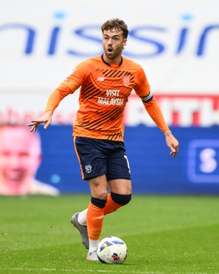 270925 - Wigan Athletic v Cardiff City - Sky Bet League 1 -  Calum Chambers of Cardiff City in action