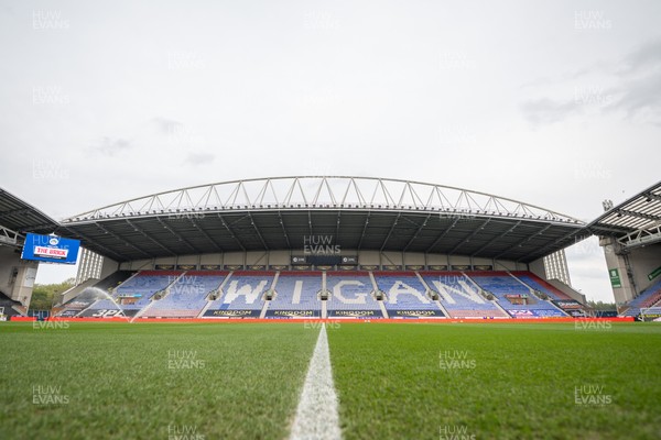 270925 - Wigan Athletic v Cardiff City - Sky Bet League 1 - A general view of The Brick Community Stadium, Home of Wigan Athletic