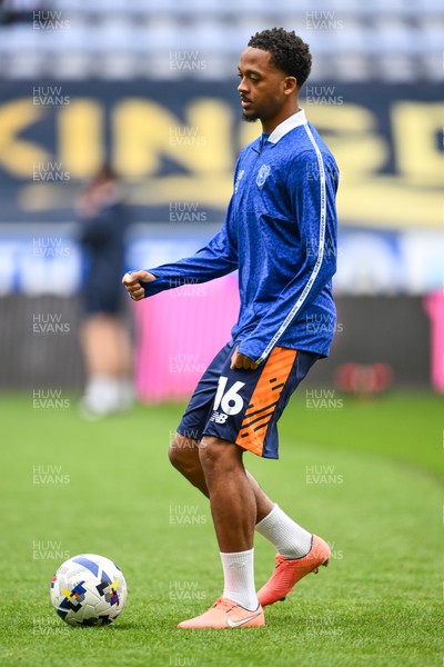 270925 - Wigan Athletic v Cardiff City - Sky Bet League 1 -  Chris Willock of Cardiff City during the pre-game warmup